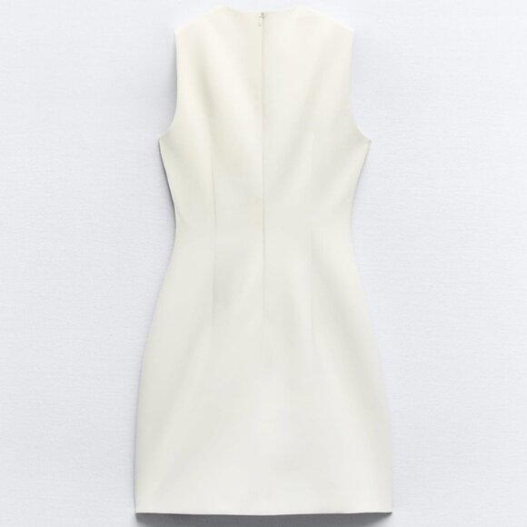 ZARA BELTED TAILORED DRESS - Picture 4 of 4